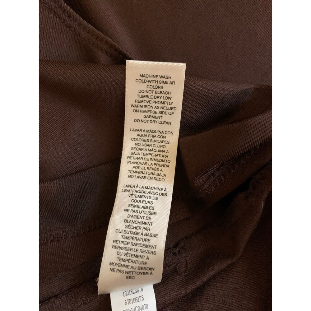 Chicos Size 3 Womens XL Brown Top Sleeveless Tank Layering Stretch - Picture 5 of 7